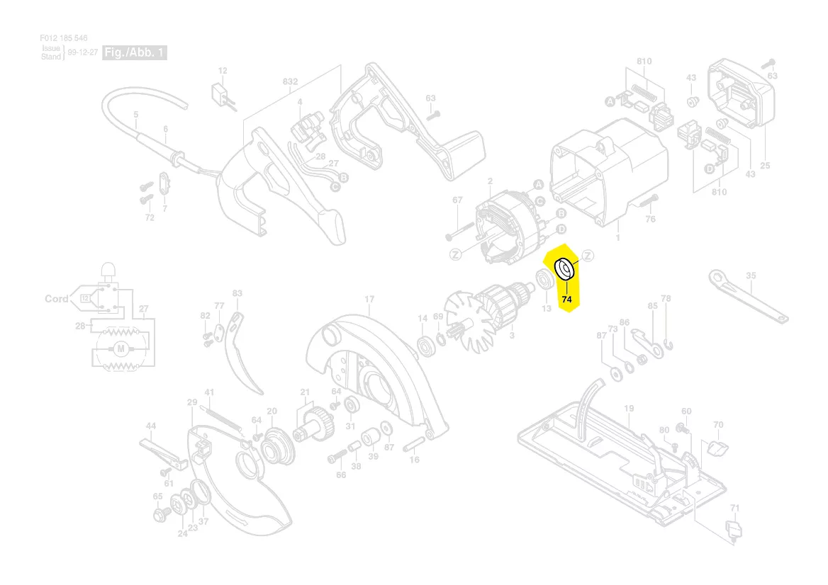 Bague caoutchouc réf. 1 619 P01 127 Bosch